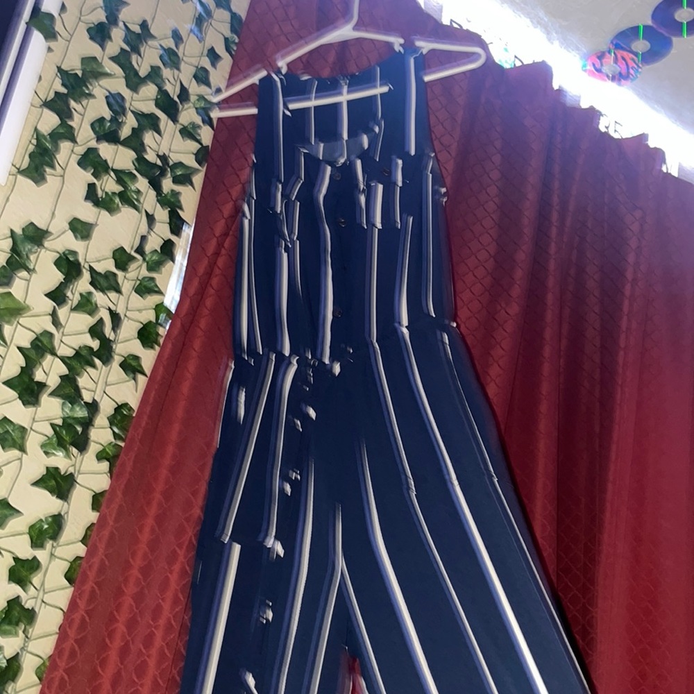 M striped jumpsuit